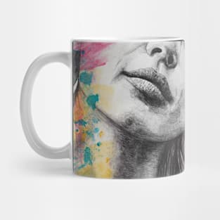 Sun Hits The Sky | sleeping woman with butterflies Mug